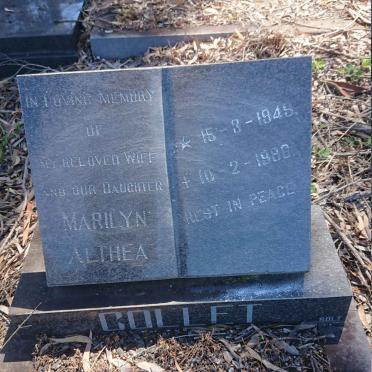 COLLET Marilyn Althea 1949-1986