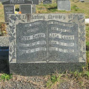 CANNY Jack 1904-1952 &amp; Ruth 1909-1998