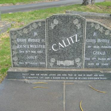 CALITZ Gerald -1957 :: CALITZ Rayner Webster -1982 :: CALITZ Joyce -1986