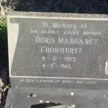 CROWHURST Doris Margaret 1905-1963