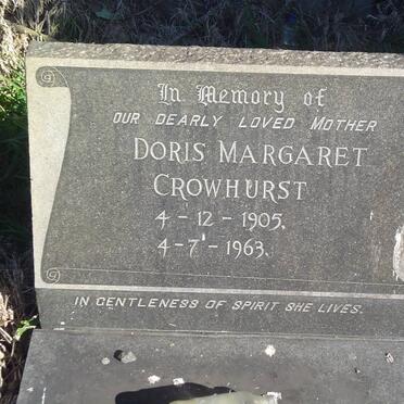 CROWHURST Doris Margaret 1905-1963