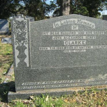 CLARKE John Alexander Henry 1884-1946