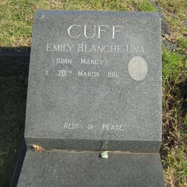 CUFF Emily Blanche Una nee MANDY -1961