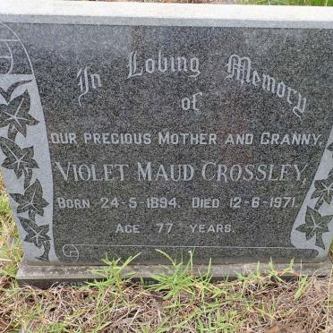 CROSSLEY Violet Maude 1894-1971