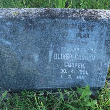 COOPER Oliver Gordon 1891-1951