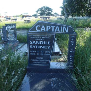 CAPTAIN Sandile Sydney 1976-1995