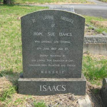 ISAACS Hope Sue -1957