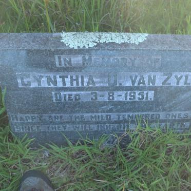 ZYL Cynthea D., van -1951