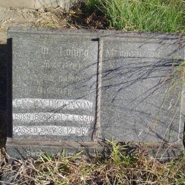 DICKINSON Cecily nee BOWKER 1940-1962