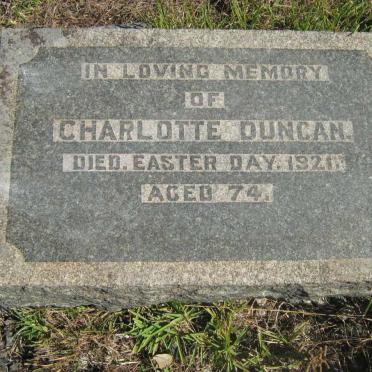 DUNCAN Charlotte -1921
