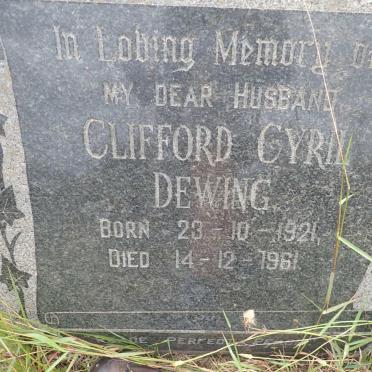 DEWING Clifford Cyril 1921-1961