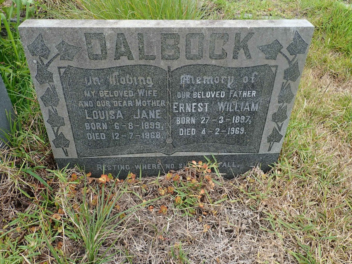 DALBOCK Ernest William 1897-1969 &amp; Louisa Jane 1899-1968