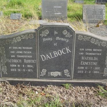 DALBOCK Fredrich Robert 1904-1971 &amp; Mathilda Ernestine 1902-1984