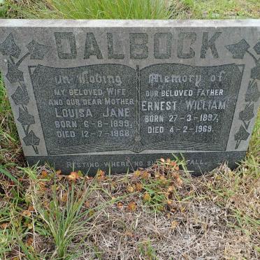 DALBOCK Ernest William 1897-1969 &amp; Louisa Jane 1899-1968