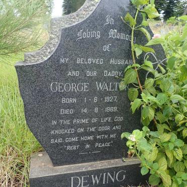 DEWING George Walter 1927-1969