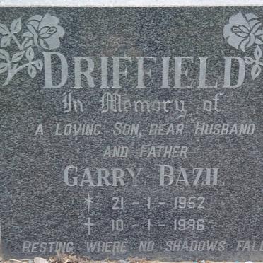 DRIFFIELD Gary Bazil 1952-1986