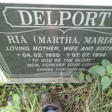 DELPORT Martha Maria 1950-1996