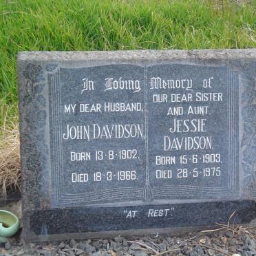 DAVIDSON John 1902-1966 &amp; Jessie 1903-1975