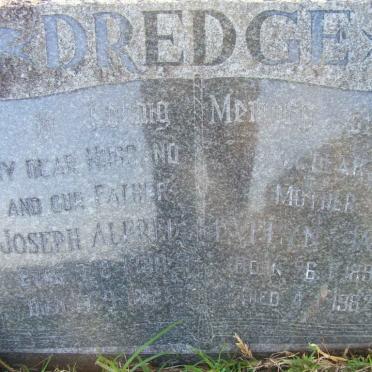 DREDGE Joseph Alfred 1889-1963 &amp; Evelyn Jane 1892-1982