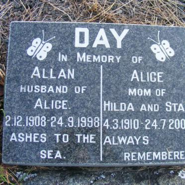 DAY Allan 1908-1998 &amp; Alice 1910-2004