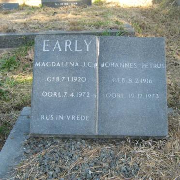 EARLY Johannes Petrus 1916-1973 &amp; Magdalena J.C. 1920-1972
