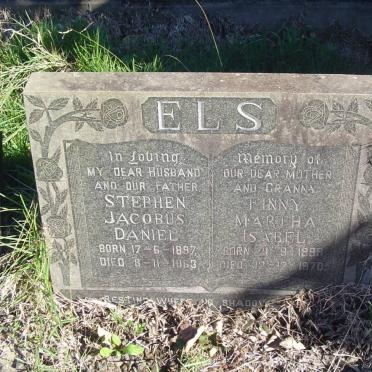 ELS Stephen Jacobus Daniel 1897-1963 &amp; Finny Martha Isabel 1898-1970