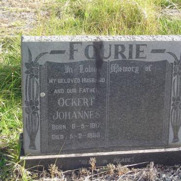 FOURIE Ockert Johannes 1917-1966