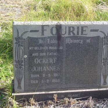 FOURIE Ockert Johannes 1917-1966