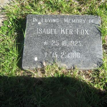 FOX Isabel, Ker 1925-1986