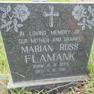 FLAMANK Marian Ross 1894-1981