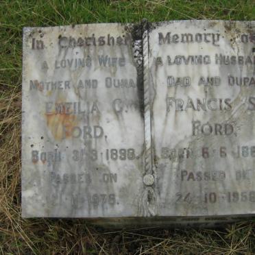 FORD Francis S. 1889-1958 &amp; Emeilia C. 1896-1978