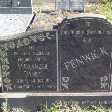 FENWICK Alexander Daniel 1911-1965