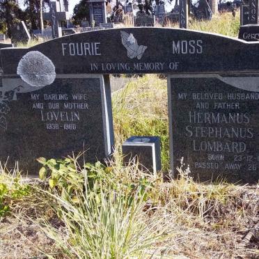 FOURIE Lovelin 1938-1980 :: MOSS Hermanus Stephanus Lombard 1952-1978