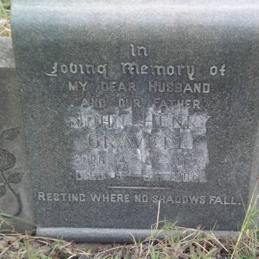 GRAVETT John Henry 1877-1966