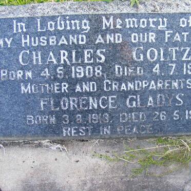 GOLTZ Charles 1908-1963 &amp; Florence Gladys 1913-1988