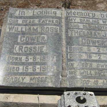 GOWER William Ross 1897-1968 &amp; Thelma Joy 1904-1955