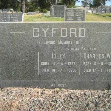 GYFORD Charles William Thomas 1874-1954 &amp; Lilly 1878-1960