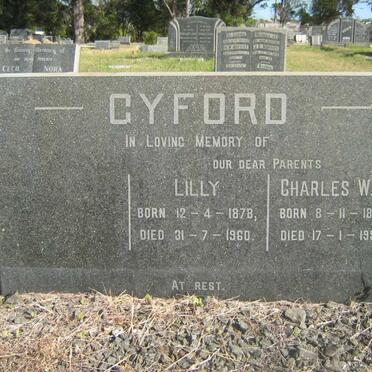 GYFORD Charles William Thomas 1874-1954 &amp; Lilly 1878-1960