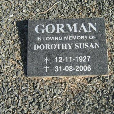 GORMAN Dorothy Susan 1927-2006