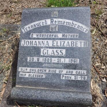 GLASS Johanna Elizabeth 1880-1961