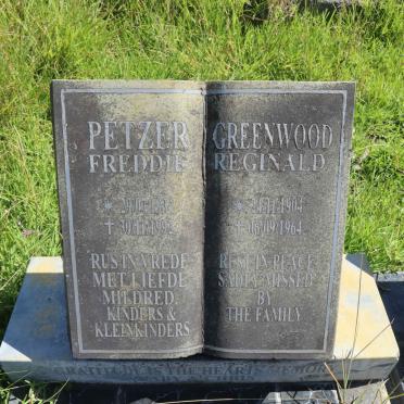 GREENWOOD Reginald 1904-1964 :: PETZER Freddie 1934-1992