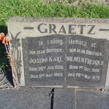 GRAETZ Joseph Karl 1896-1963 :: GRAETZ Wilhelm Fredrich 1900-1979