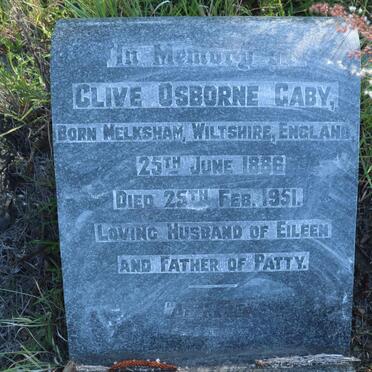 GABY Clive Osborne 1886-1951 &amp; Doris Helene Eileen 1900-1959
