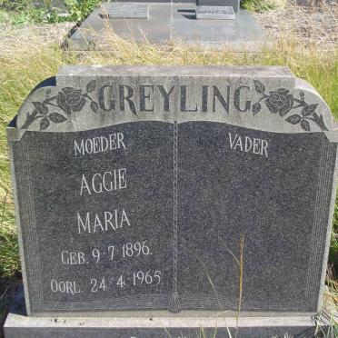 GREYLING Aggie Maria 1896-1965