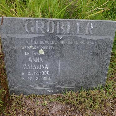 GROBLER Anna Catarina 1906-1986
