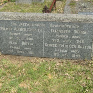 GRIFFITH Wilmot Alfred -1906 :: DUTTON Vera -1951