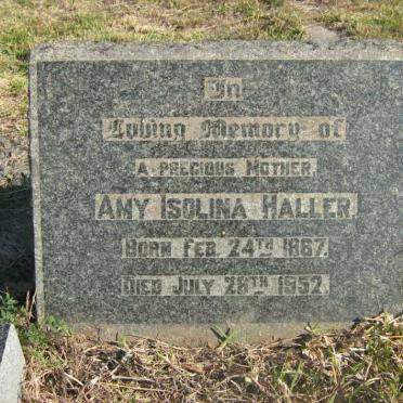HALLER Amy Isolina 1867-1952