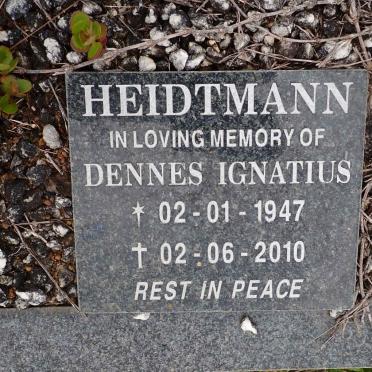HEIDTMANN Dennes Ignatius 1947-2010