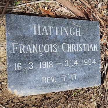 HATTINGH Francois Christian 1918-1984