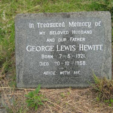 HEWITT George Lewis 1921-1958
